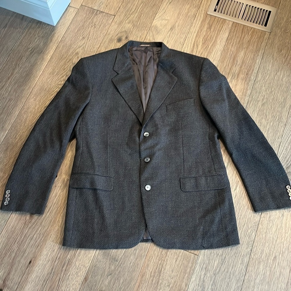 ZANELLA made in Italy basket weave pattern sport coat, size 44